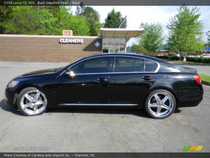 Black Sapphire Pearl / Black 2008 Lexus GS 460