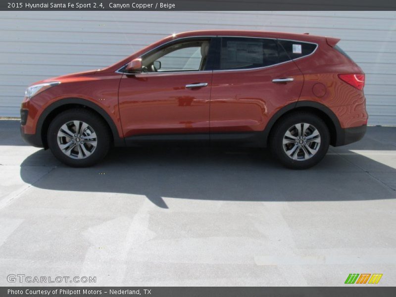 Canyon Copper / Beige 2015 Hyundai Santa Fe Sport 2.4