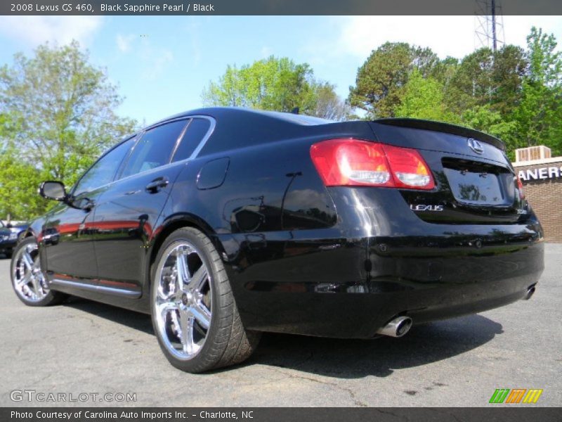 Black Sapphire Pearl / Black 2008 Lexus GS 460