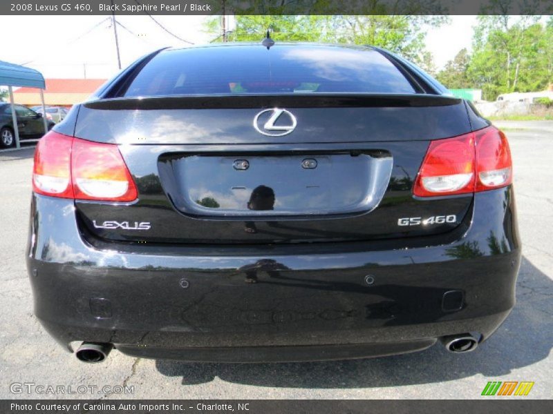Black Sapphire Pearl / Black 2008 Lexus GS 460