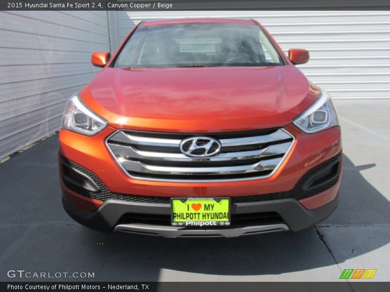 Canyon Copper / Beige 2015 Hyundai Santa Fe Sport 2.4