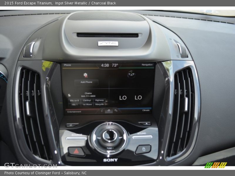 Ingot Silver Metallic / Charcoal Black 2015 Ford Escape Titanium