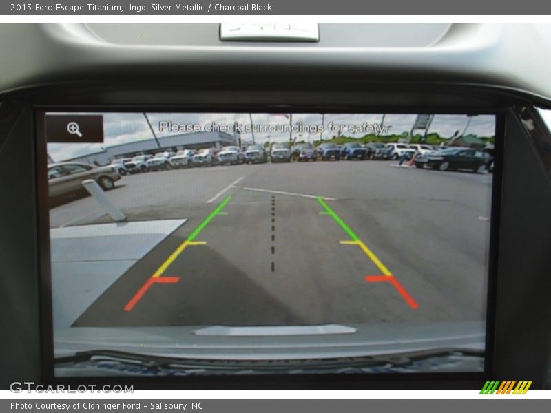 Ingot Silver Metallic / Charcoal Black 2015 Ford Escape Titanium