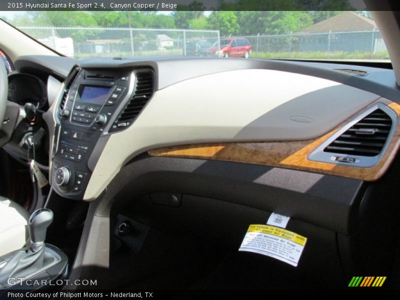 Canyon Copper / Beige 2015 Hyundai Santa Fe Sport 2.4