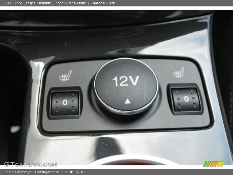 Ingot Silver Metallic / Charcoal Black 2015 Ford Escape Titanium