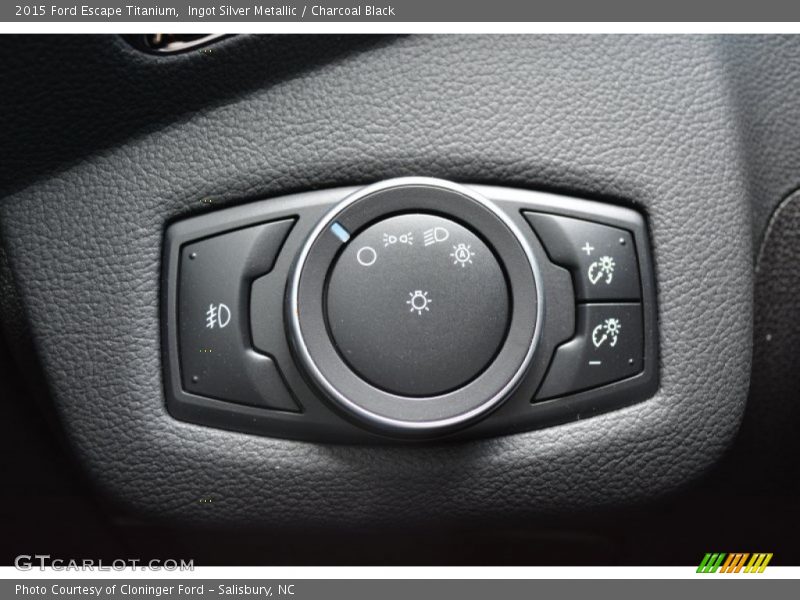 Ingot Silver Metallic / Charcoal Black 2015 Ford Escape Titanium