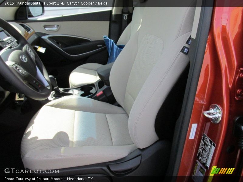 Canyon Copper / Beige 2015 Hyundai Santa Fe Sport 2.4