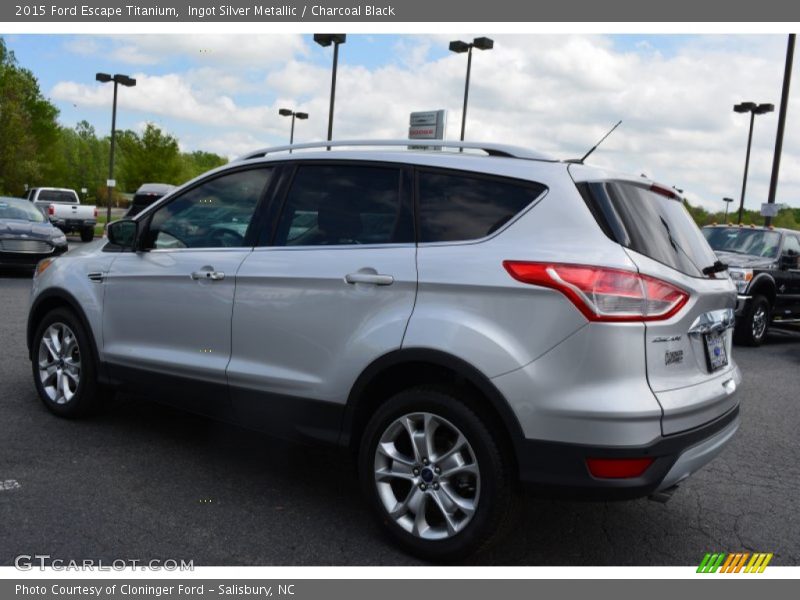 Ingot Silver Metallic / Charcoal Black 2015 Ford Escape Titanium