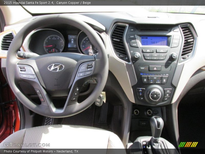 Canyon Copper / Beige 2015 Hyundai Santa Fe Sport 2.4