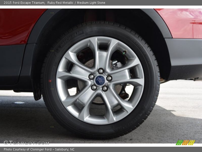 Ruby Red Metallic / Medium Light Stone 2015 Ford Escape Titanium