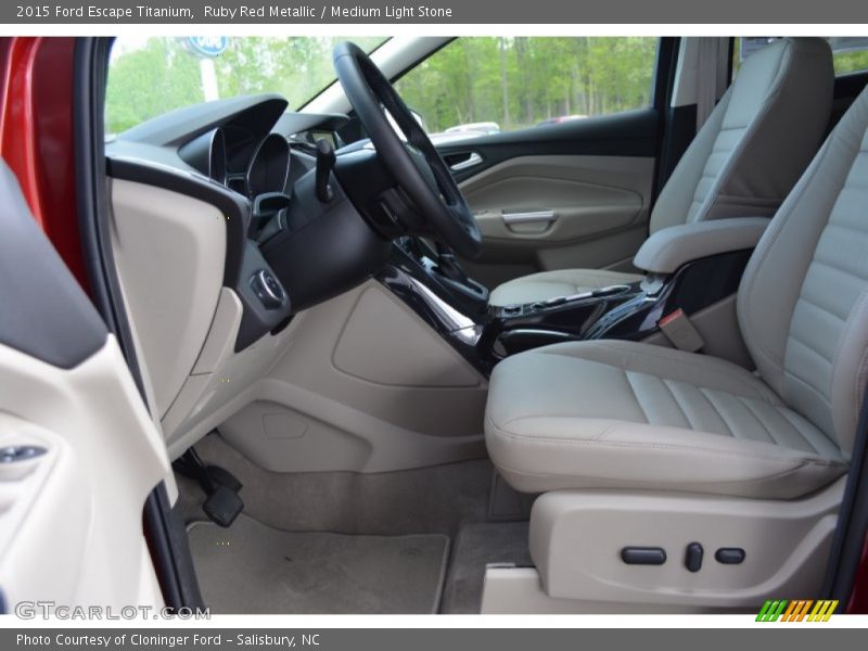 Ruby Red Metallic / Medium Light Stone 2015 Ford Escape Titanium
