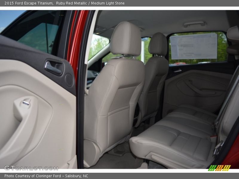 Ruby Red Metallic / Medium Light Stone 2015 Ford Escape Titanium