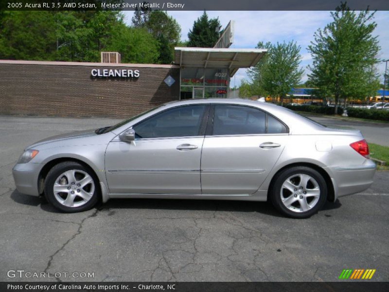 Meteor Silver Metallic / Ebony 2005 Acura RL 3.5 AWD Sedan