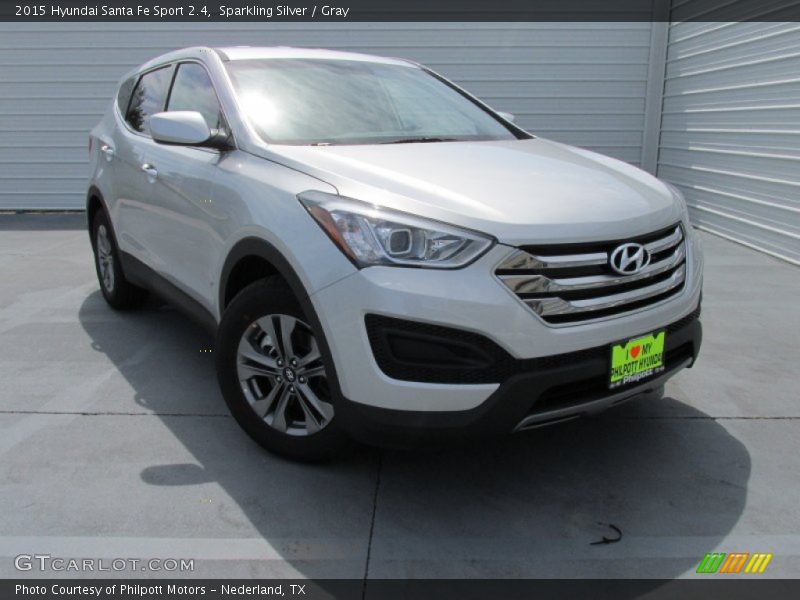 Sparkling Silver / Gray 2015 Hyundai Santa Fe Sport 2.4