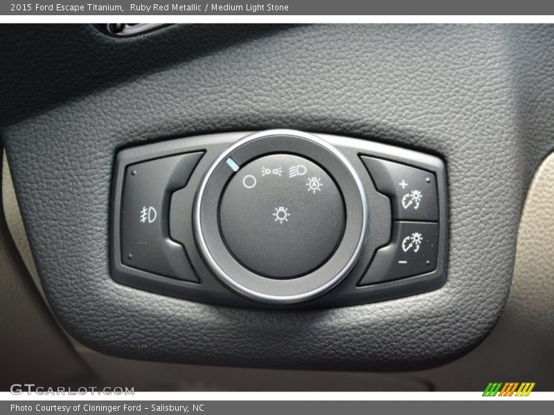 Ruby Red Metallic / Medium Light Stone 2015 Ford Escape Titanium