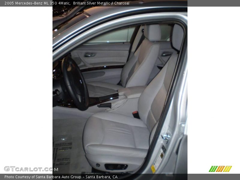Brilliant Silver Metallic / Charcoal 2005 Mercedes-Benz ML 350 4Matic