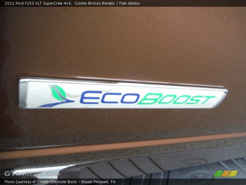 Golden Bronze Metallic / Pale Adobe 2011 Ford F150 XLT SuperCrew 4x4