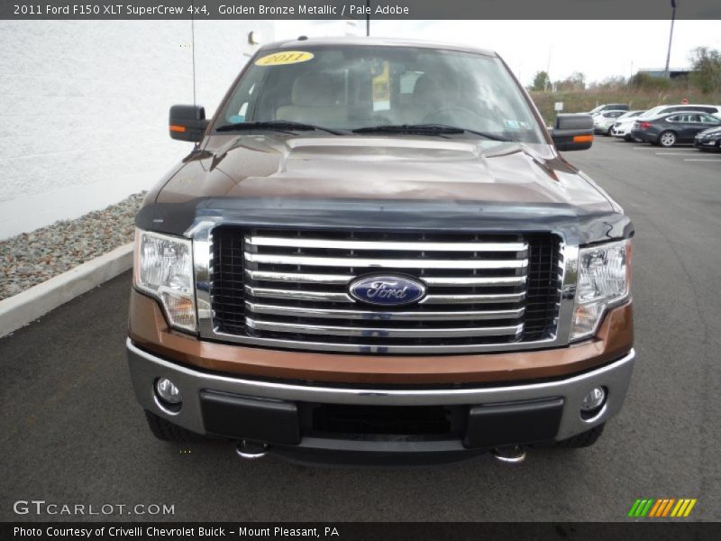 Golden Bronze Metallic / Pale Adobe 2011 Ford F150 XLT SuperCrew 4x4