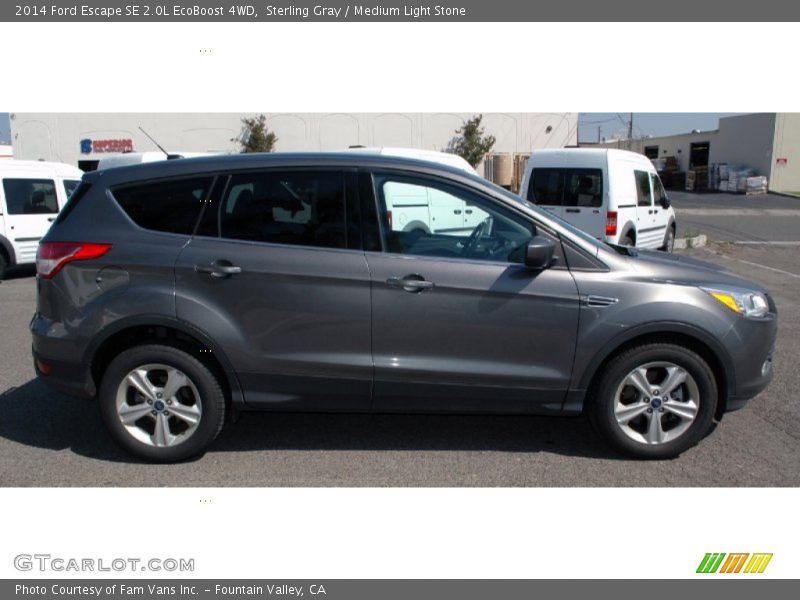 Sterling Gray / Medium Light Stone 2014 Ford Escape SE 2.0L EcoBoost 4WD