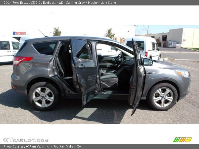 Sterling Gray / Medium Light Stone 2014 Ford Escape SE 2.0L EcoBoost 4WD