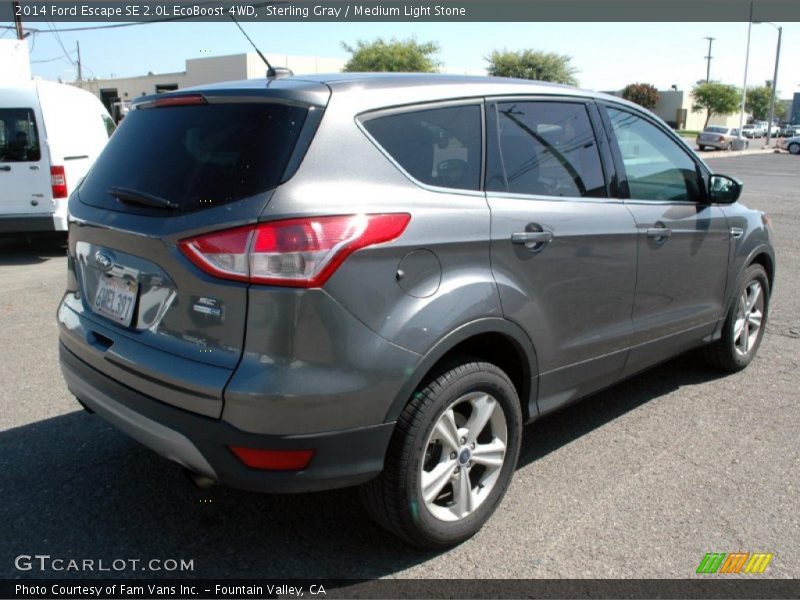 Sterling Gray / Medium Light Stone 2014 Ford Escape SE 2.0L EcoBoost 4WD