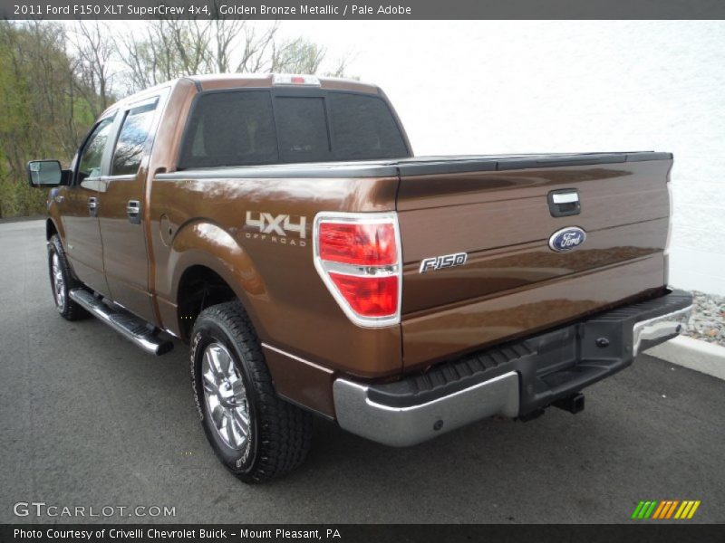 Golden Bronze Metallic / Pale Adobe 2011 Ford F150 XLT SuperCrew 4x4