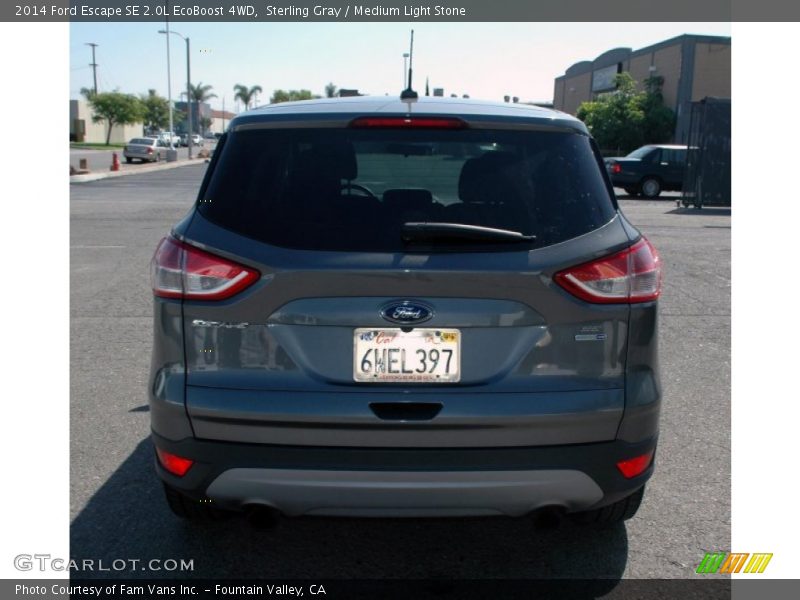Sterling Gray / Medium Light Stone 2014 Ford Escape SE 2.0L EcoBoost 4WD