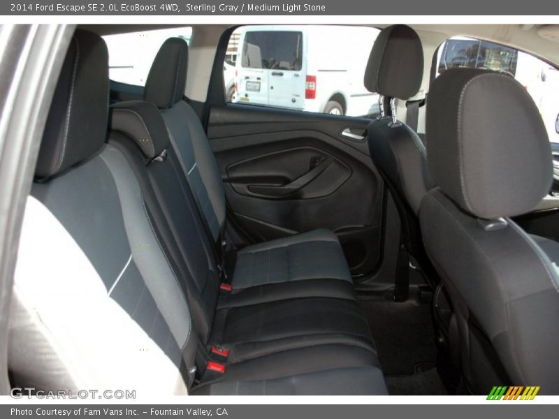 Sterling Gray / Medium Light Stone 2014 Ford Escape SE 2.0L EcoBoost 4WD