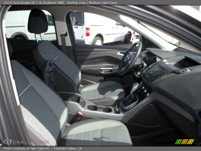 Sterling Gray / Medium Light Stone 2014 Ford Escape SE 2.0L EcoBoost 4WD