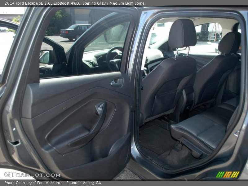 Sterling Gray / Medium Light Stone 2014 Ford Escape SE 2.0L EcoBoost 4WD