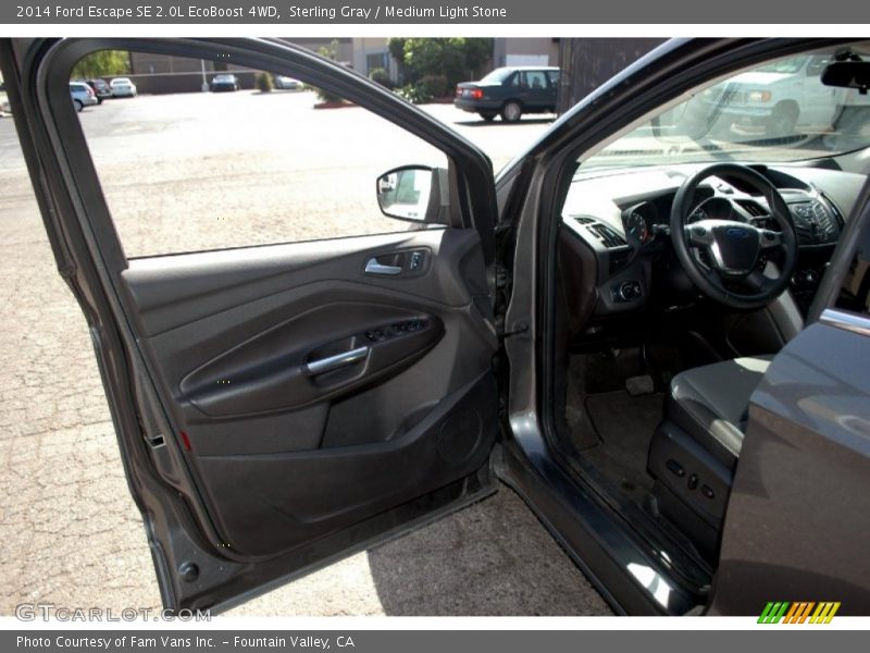 Sterling Gray / Medium Light Stone 2014 Ford Escape SE 2.0L EcoBoost 4WD