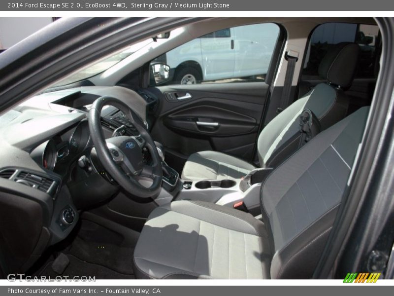 Sterling Gray / Medium Light Stone 2014 Ford Escape SE 2.0L EcoBoost 4WD