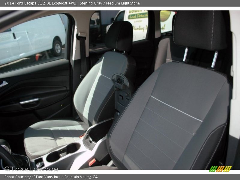 Sterling Gray / Medium Light Stone 2014 Ford Escape SE 2.0L EcoBoost 4WD
