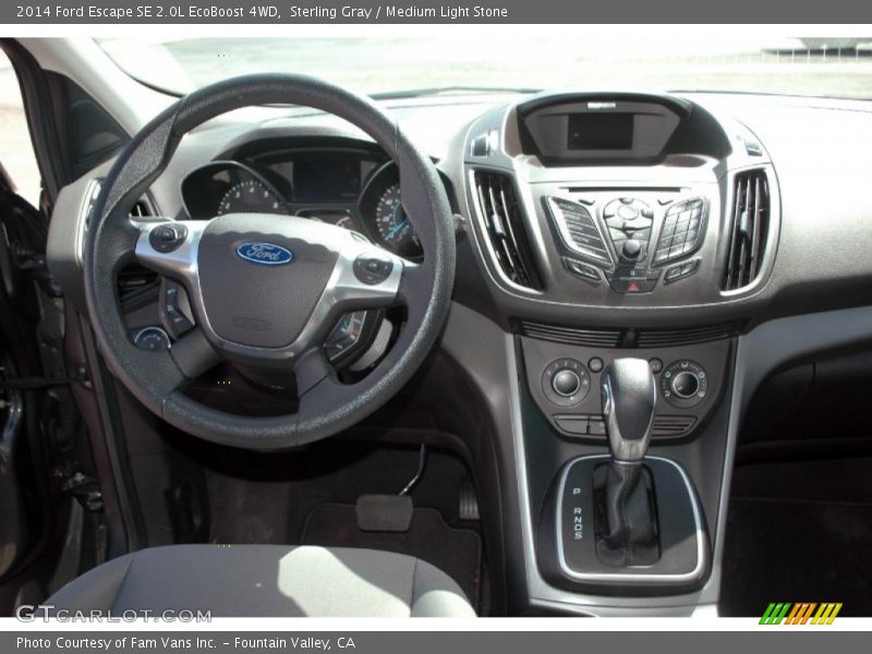 Sterling Gray / Medium Light Stone 2014 Ford Escape SE 2.0L EcoBoost 4WD