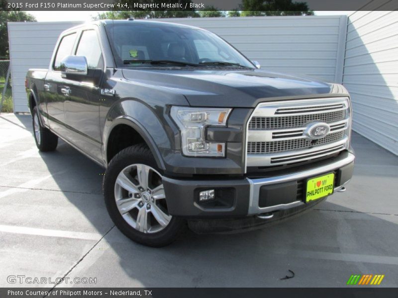 Magnetic Metallic / Black 2015 Ford F150 Platinum SuperCrew 4x4