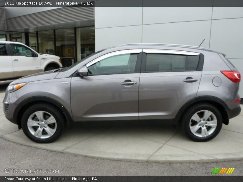 Mineral Silver / Black 2011 Kia Sportage LX AWD