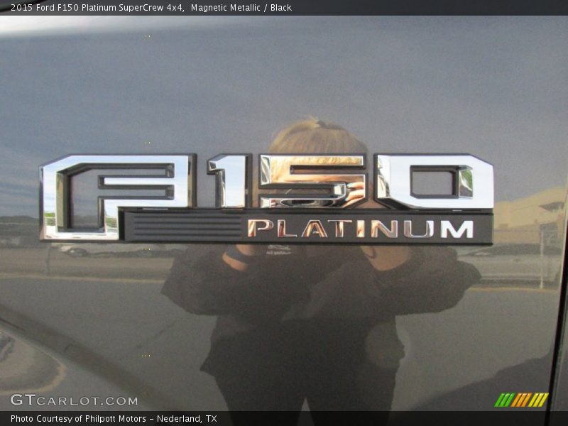 Magnetic Metallic / Black 2015 Ford F150 Platinum SuperCrew 4x4