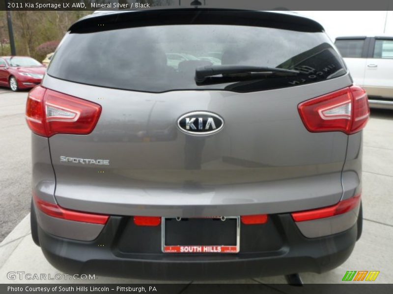 Mineral Silver / Black 2011 Kia Sportage LX AWD