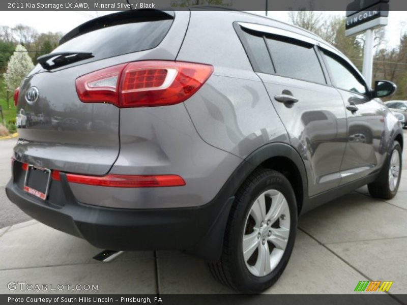 Mineral Silver / Black 2011 Kia Sportage LX AWD