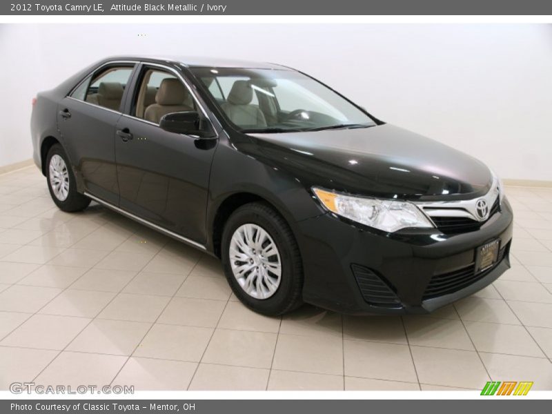 Attitude Black Metallic / Ivory 2012 Toyota Camry LE