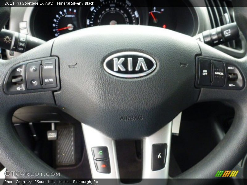 Mineral Silver / Black 2011 Kia Sportage LX AWD