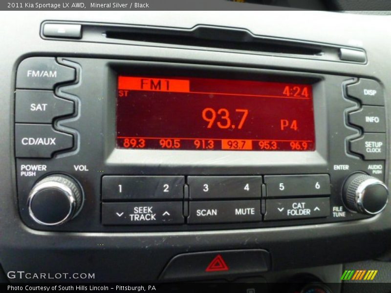 Mineral Silver / Black 2011 Kia Sportage LX AWD