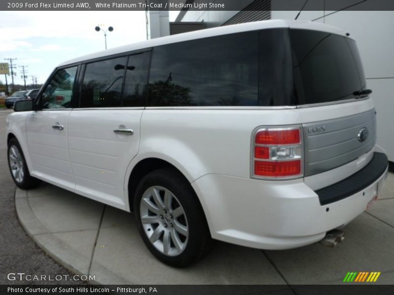 White Platinum Tri-Coat / Medium Light Stone 2009 Ford Flex Limited AWD