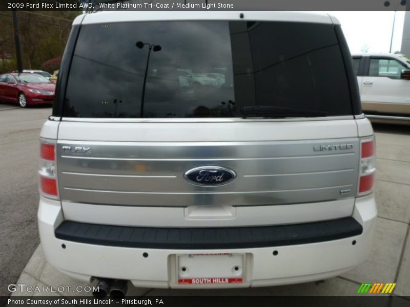 White Platinum Tri-Coat / Medium Light Stone 2009 Ford Flex Limited AWD