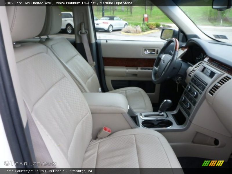 White Platinum Tri-Coat / Medium Light Stone 2009 Ford Flex Limited AWD