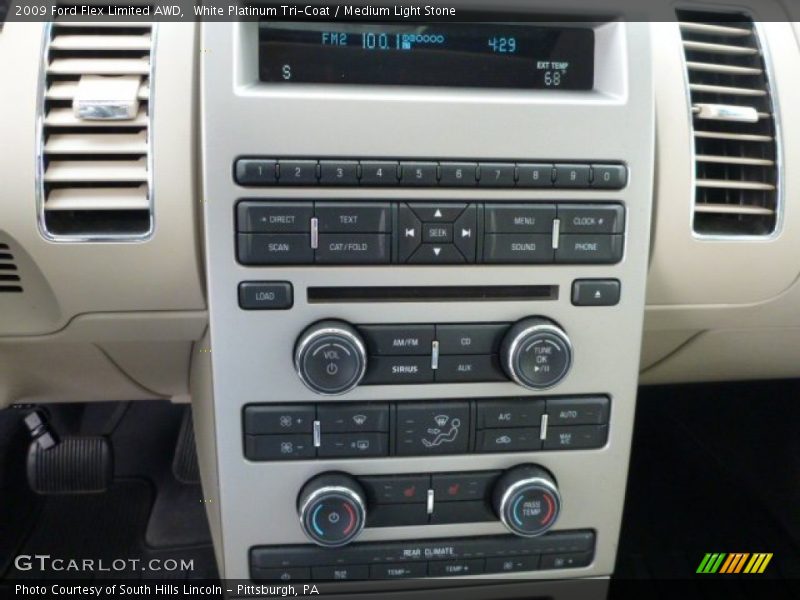 White Platinum Tri-Coat / Medium Light Stone 2009 Ford Flex Limited AWD