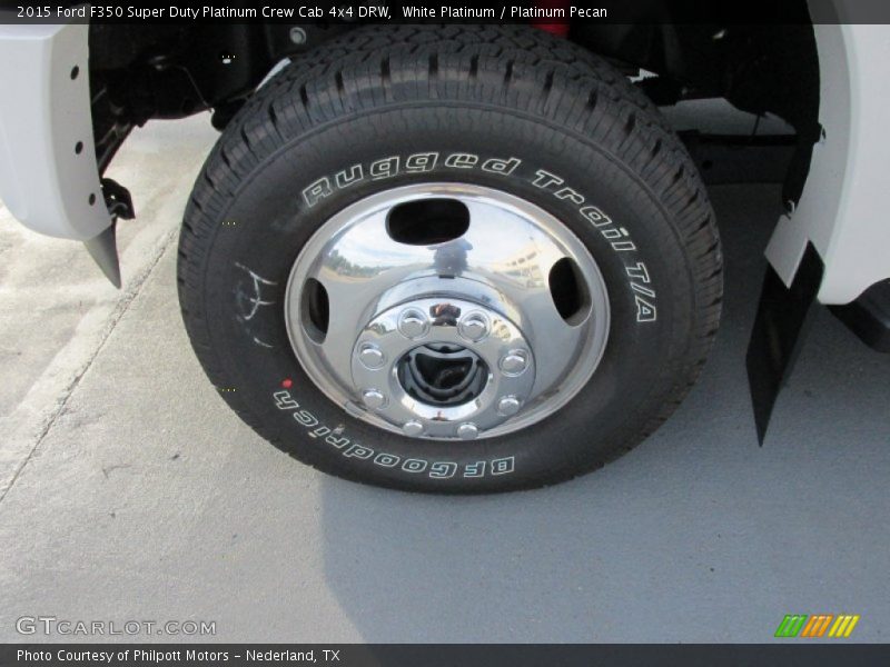 White Platinum / Platinum Pecan 2015 Ford F350 Super Duty Platinum Crew Cab 4x4 DRW