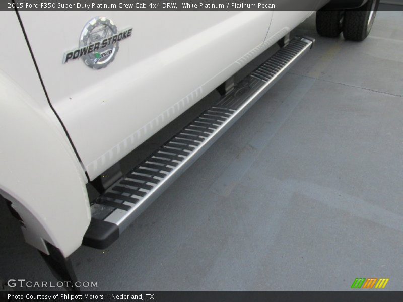 White Platinum / Platinum Pecan 2015 Ford F350 Super Duty Platinum Crew Cab 4x4 DRW