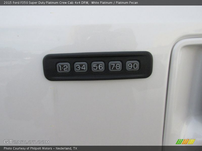 White Platinum / Platinum Pecan 2015 Ford F350 Super Duty Platinum Crew Cab 4x4 DRW