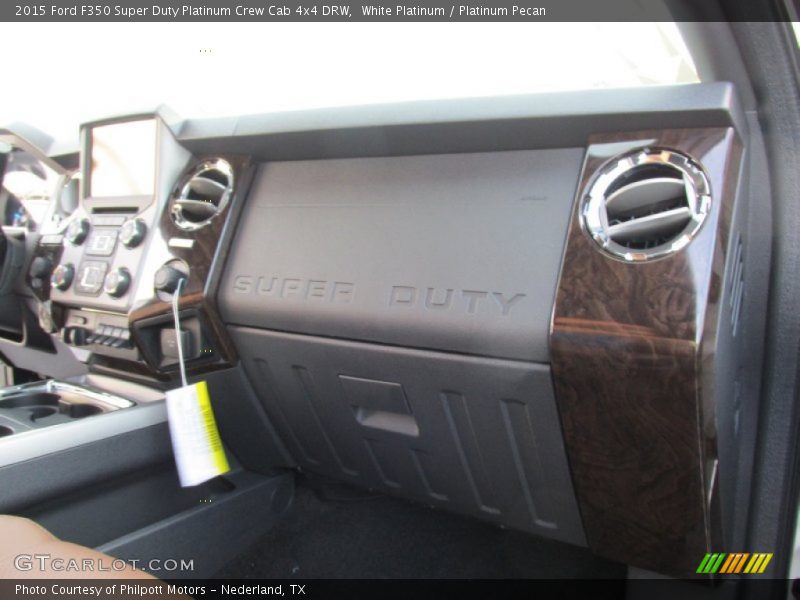 White Platinum / Platinum Pecan 2015 Ford F350 Super Duty Platinum Crew Cab 4x4 DRW